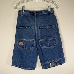 Vintage b1 Soul Baggy Skater Cargo Jean Shorts Youth Boys 16/18 Casual Retro